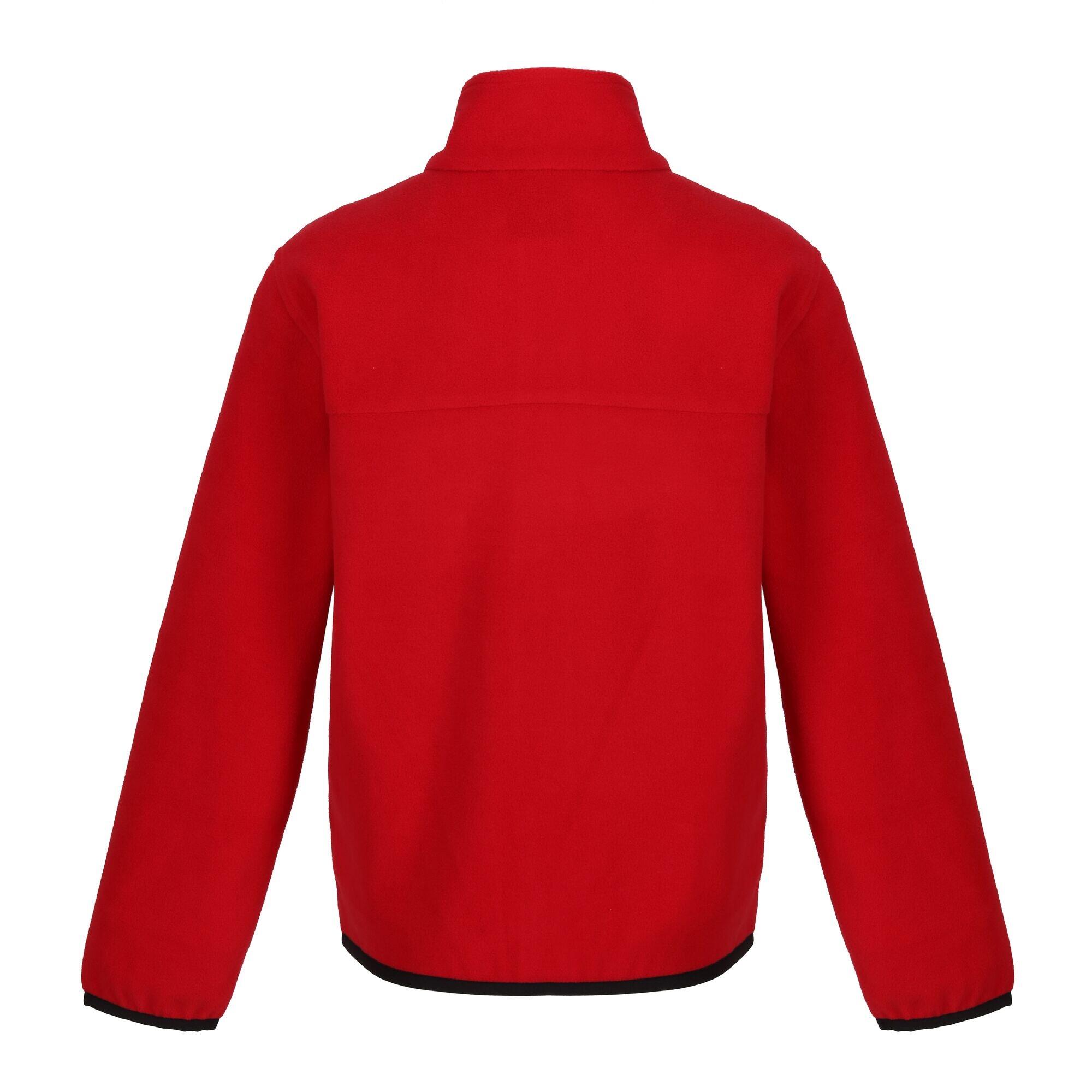 Childrens/Kids Microfleece Full Zip Fleece Jacket (Classic Red) 2/3