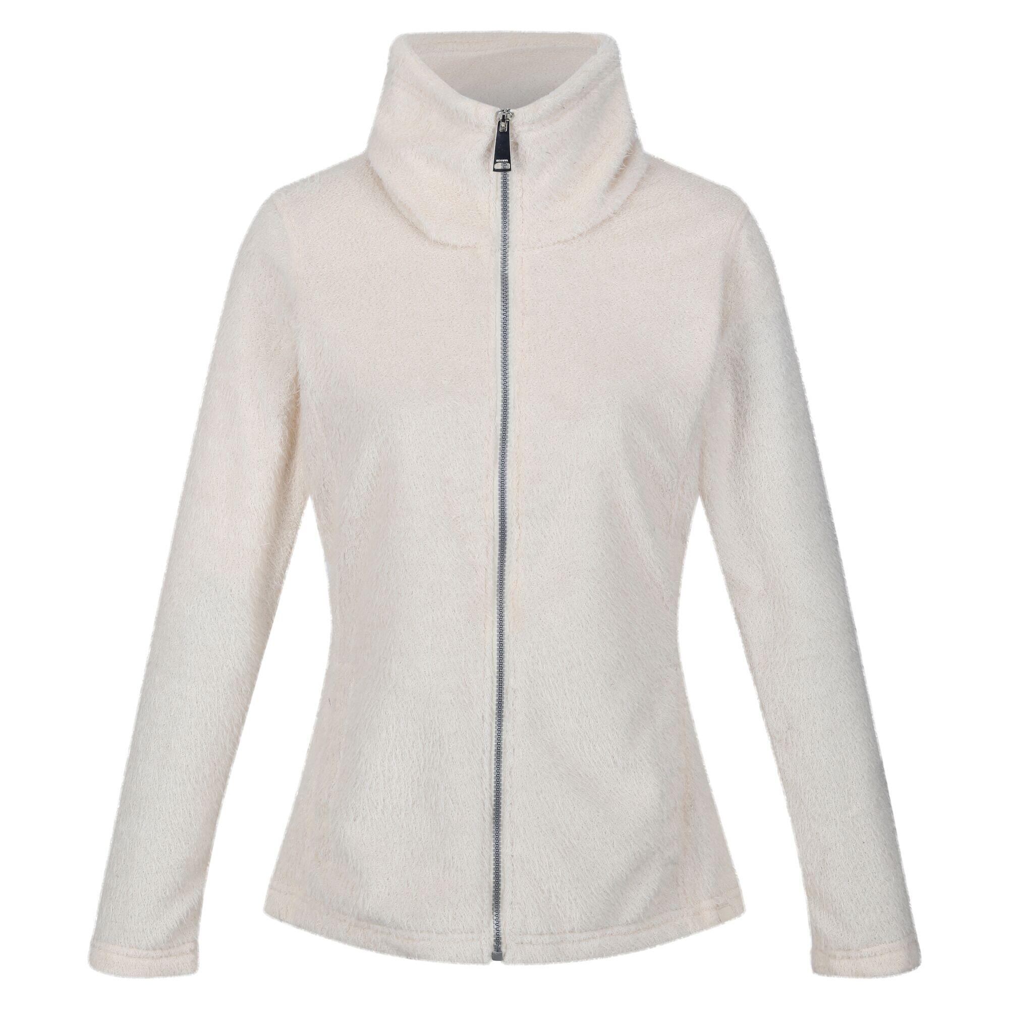 REGATTA Womens/Ladies Heloise Eyelash Fleece Full Zip Fleece Jacket (Light Vanilla)