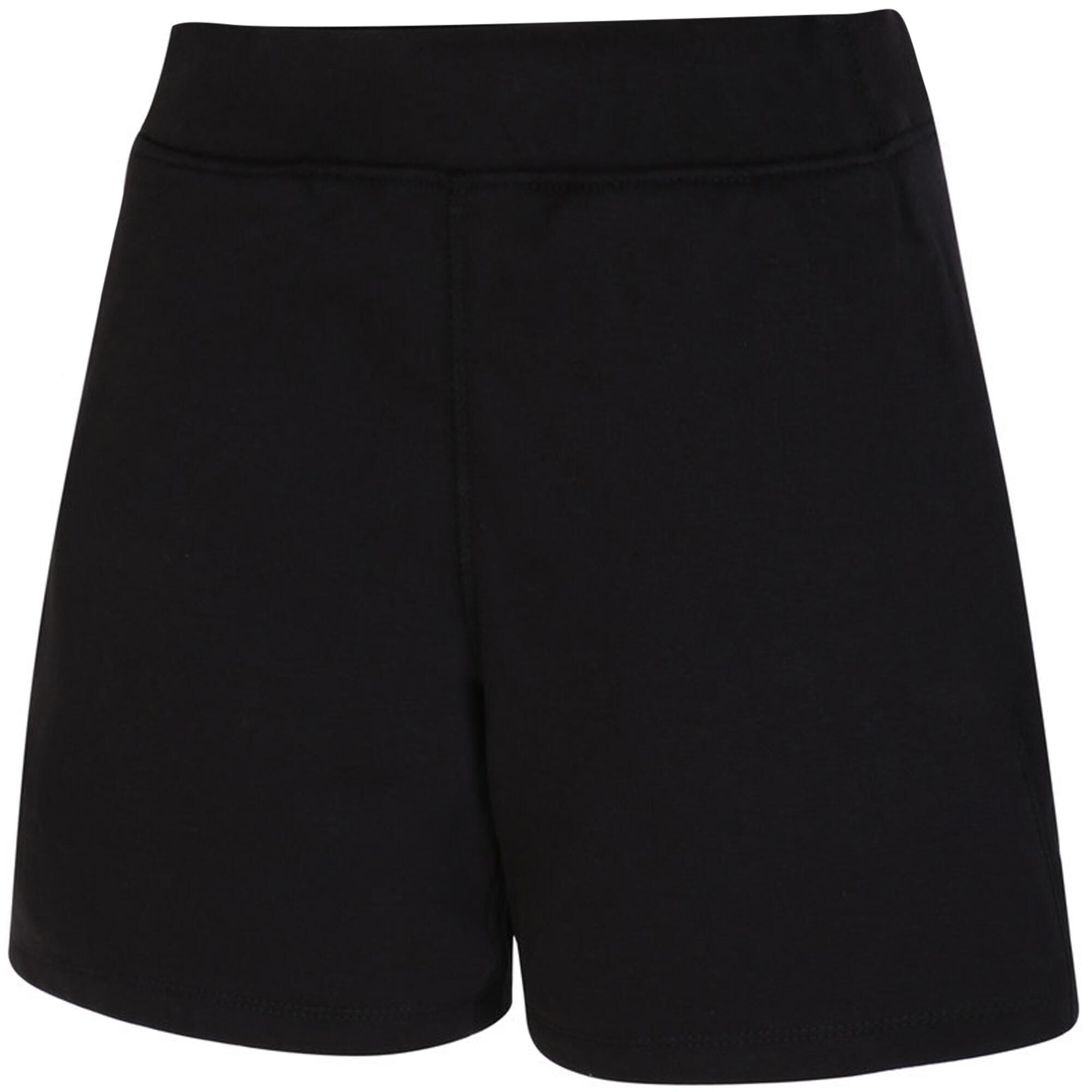 Womens/Ladies Pro Elite Fleece Shorts (Black) 2/4