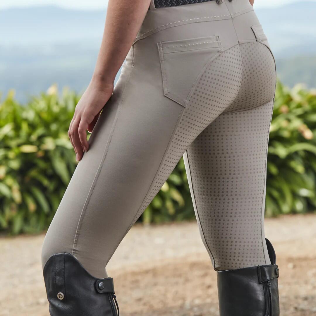 Womens/Ladies Shelby Full Seat Breeches (Beige) 4/4