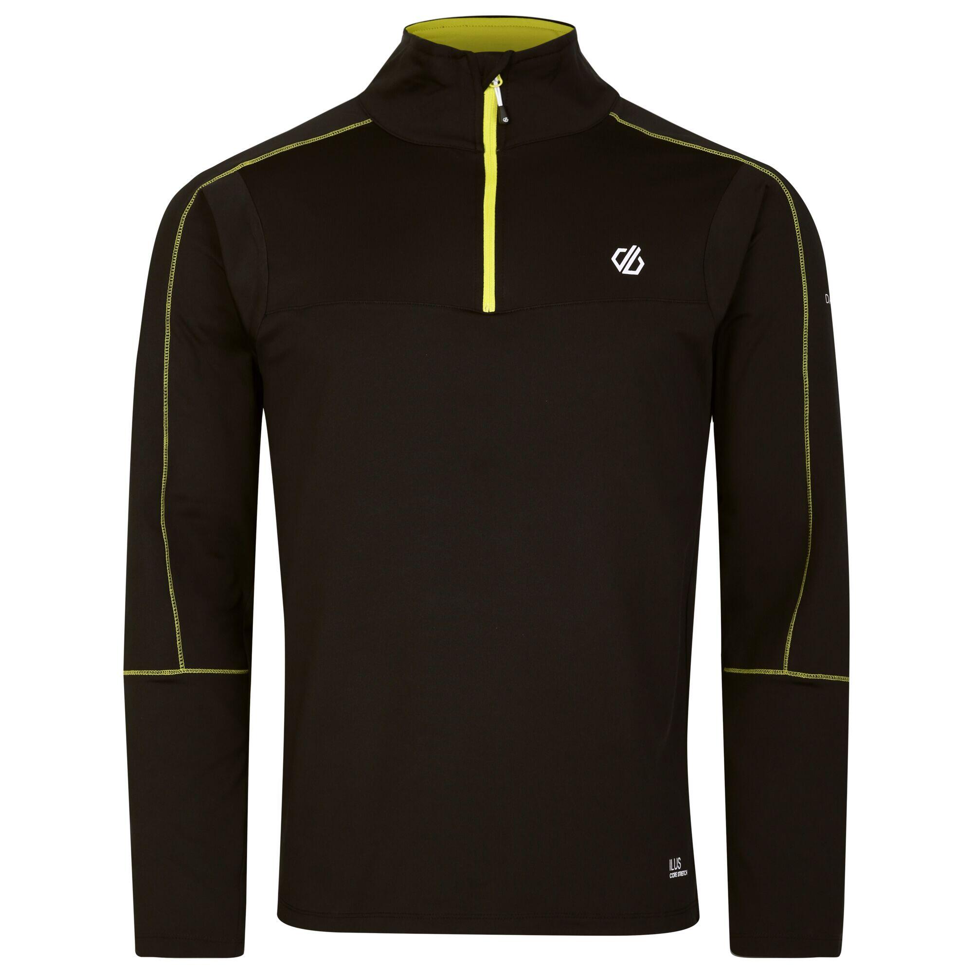 Mens Dignify II Core Stretch Midlayer (Black/Neon Spring) 1/5