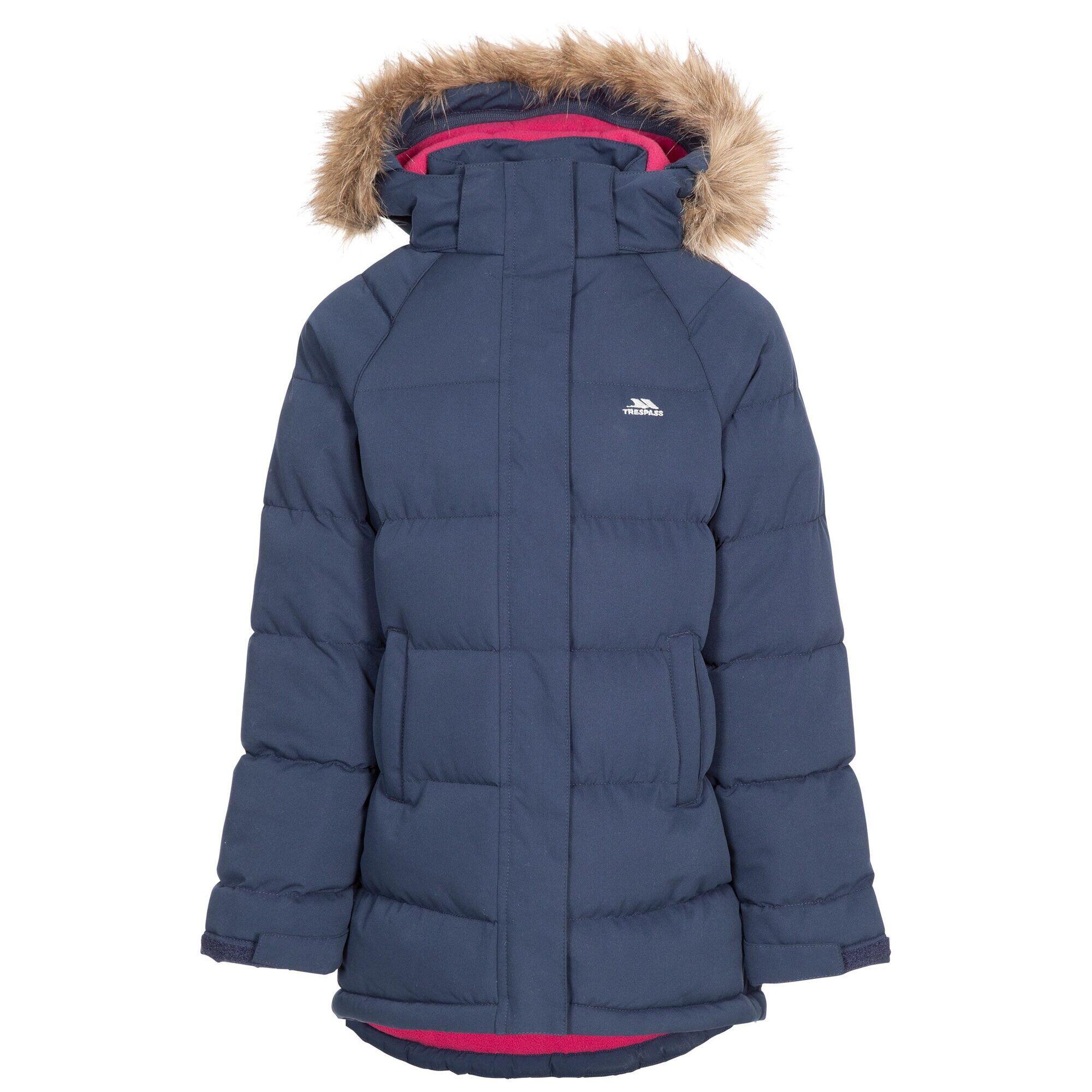 Trespass - Veste Matelassée Unique Fille (bleu Marine) - Doudoune Synthétique - Bleu -  3 À 4 Ans - Decathlon