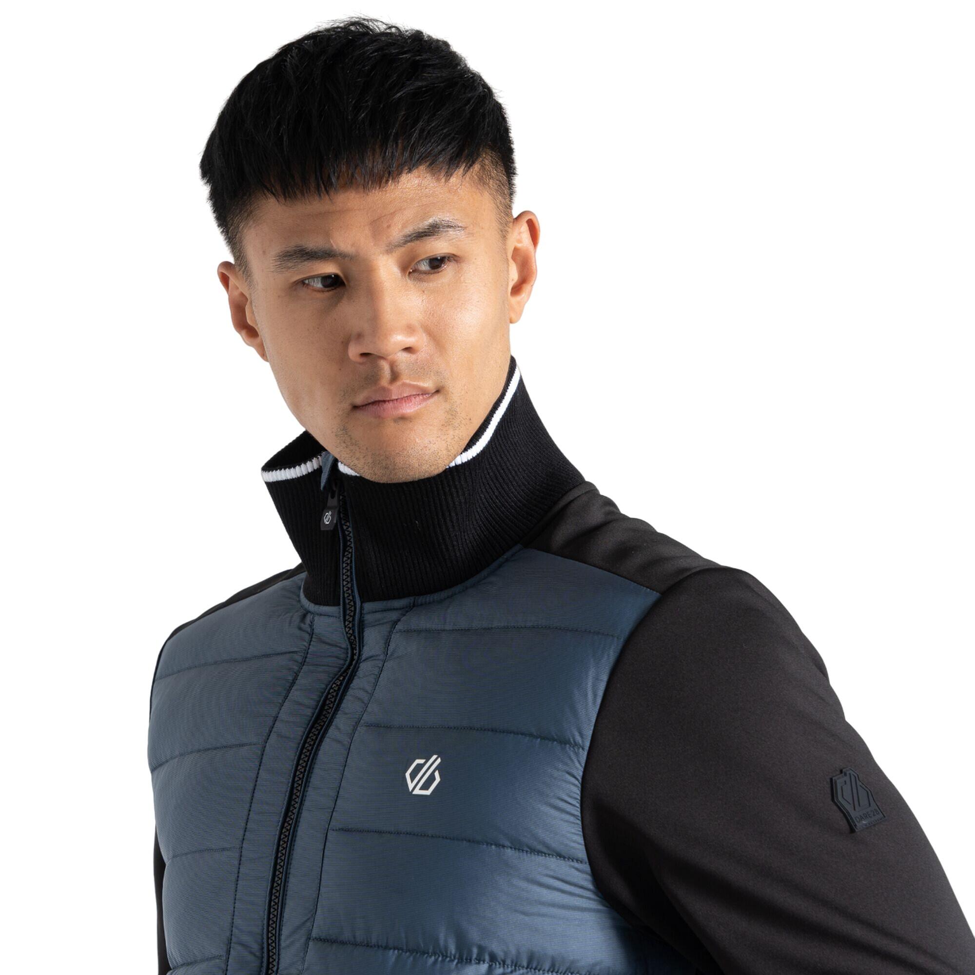 Mens Frost Quilted Hybrid Jacket (Moonlight Denim/Black) 4/5