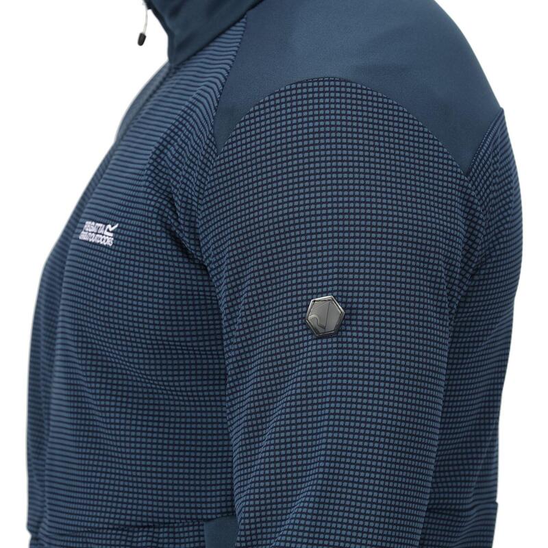 "Highton III" Fleecejacke Durchgehender Reißverschluss für Herren Blue Wing Blau