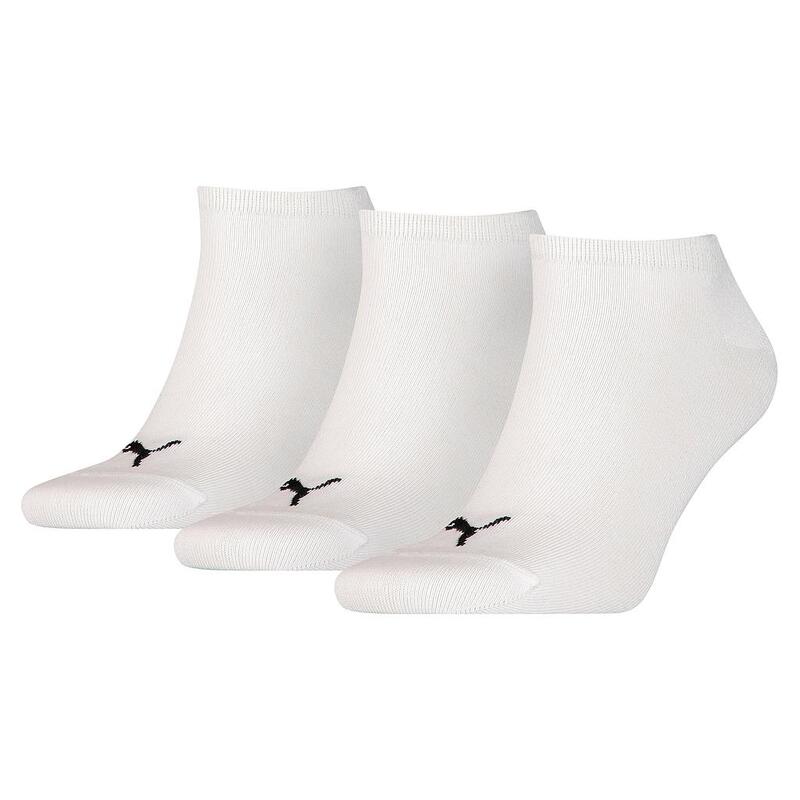 Unisex Sneakersocken für Erwachsene, 3erPack Damen und Herren Weiß