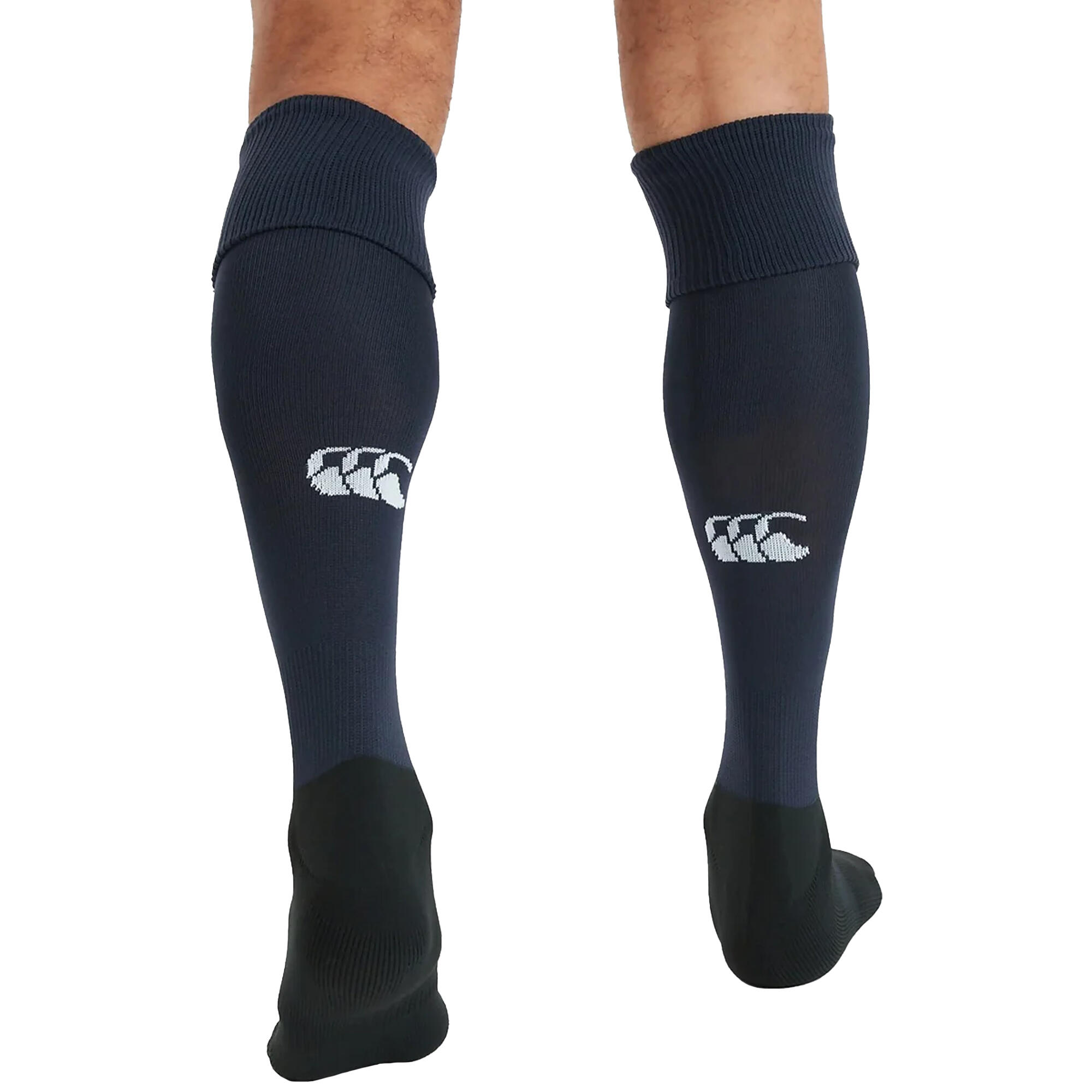 Mens Playing Rugby Sport Socks (Navy) 2/3