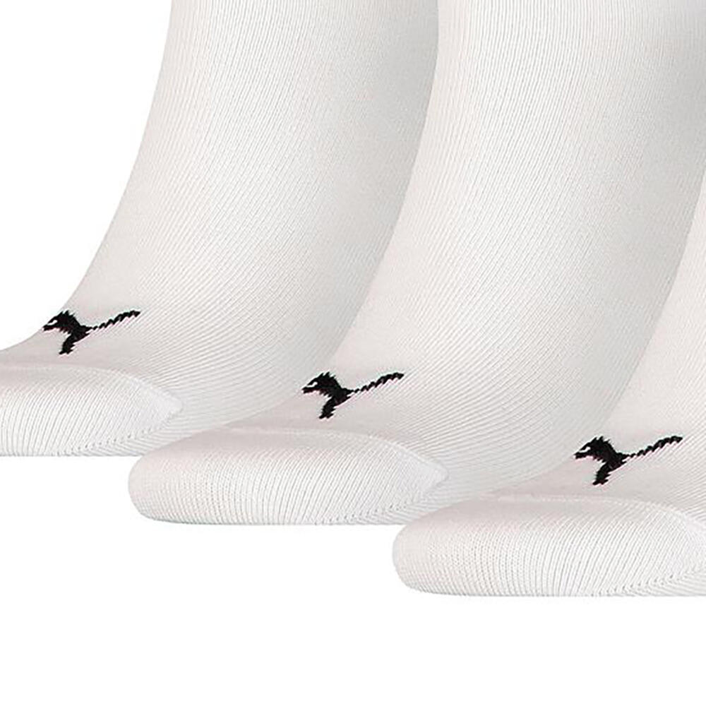 Unisex Adult Invisible Socks (Pack of 3) (White) 3/3