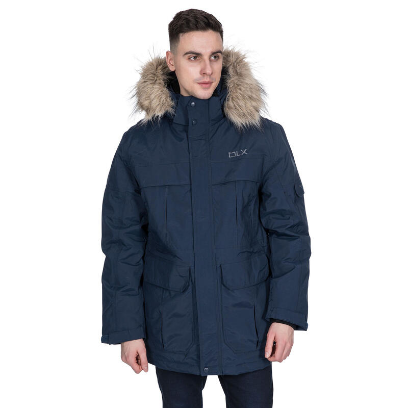 Heren Highland Waterbestendige Parka Jas (Zwart)