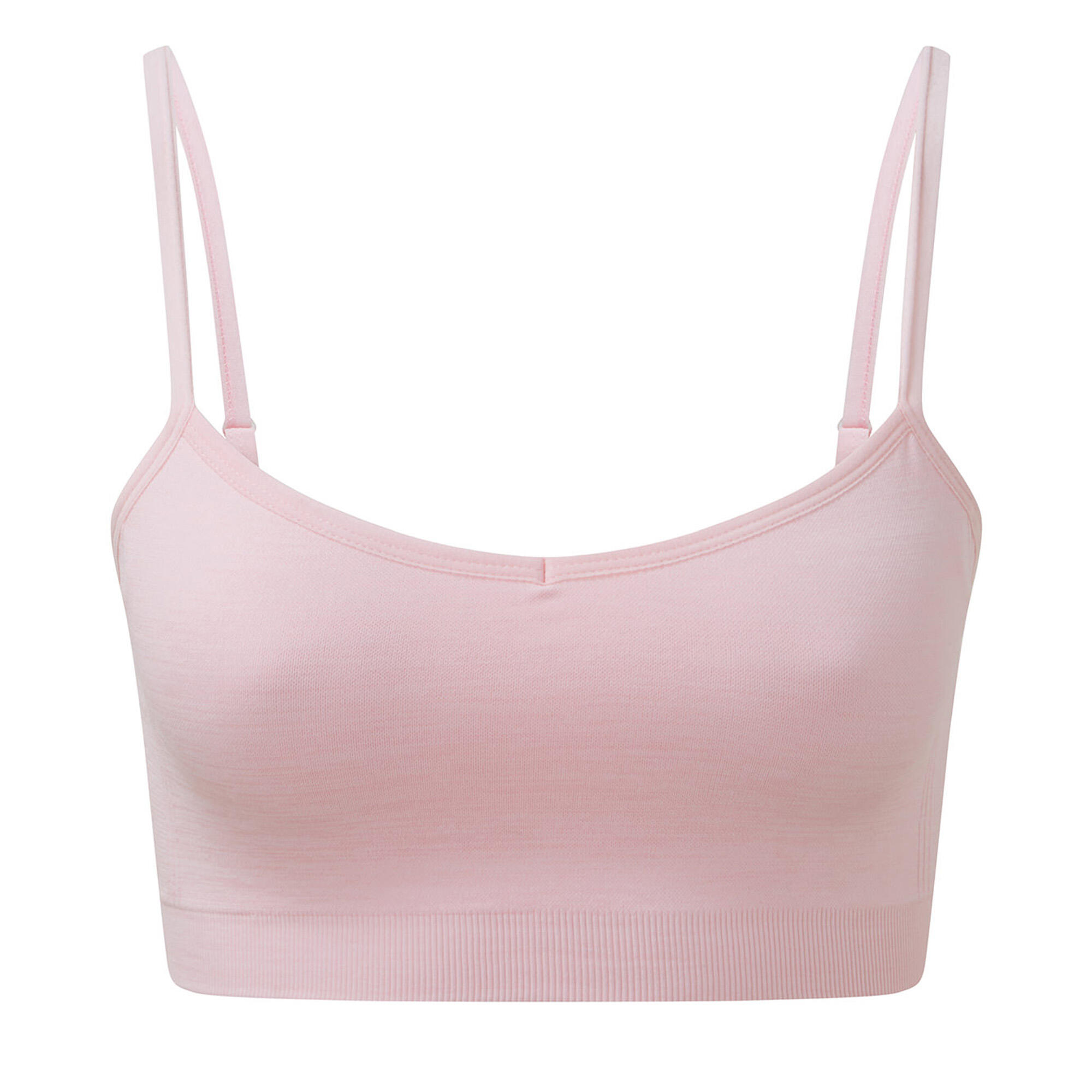 TRIDRI Reggiseno Sportivo 3D Senza Cuciture Donna TriDri Rosa Chiaro
