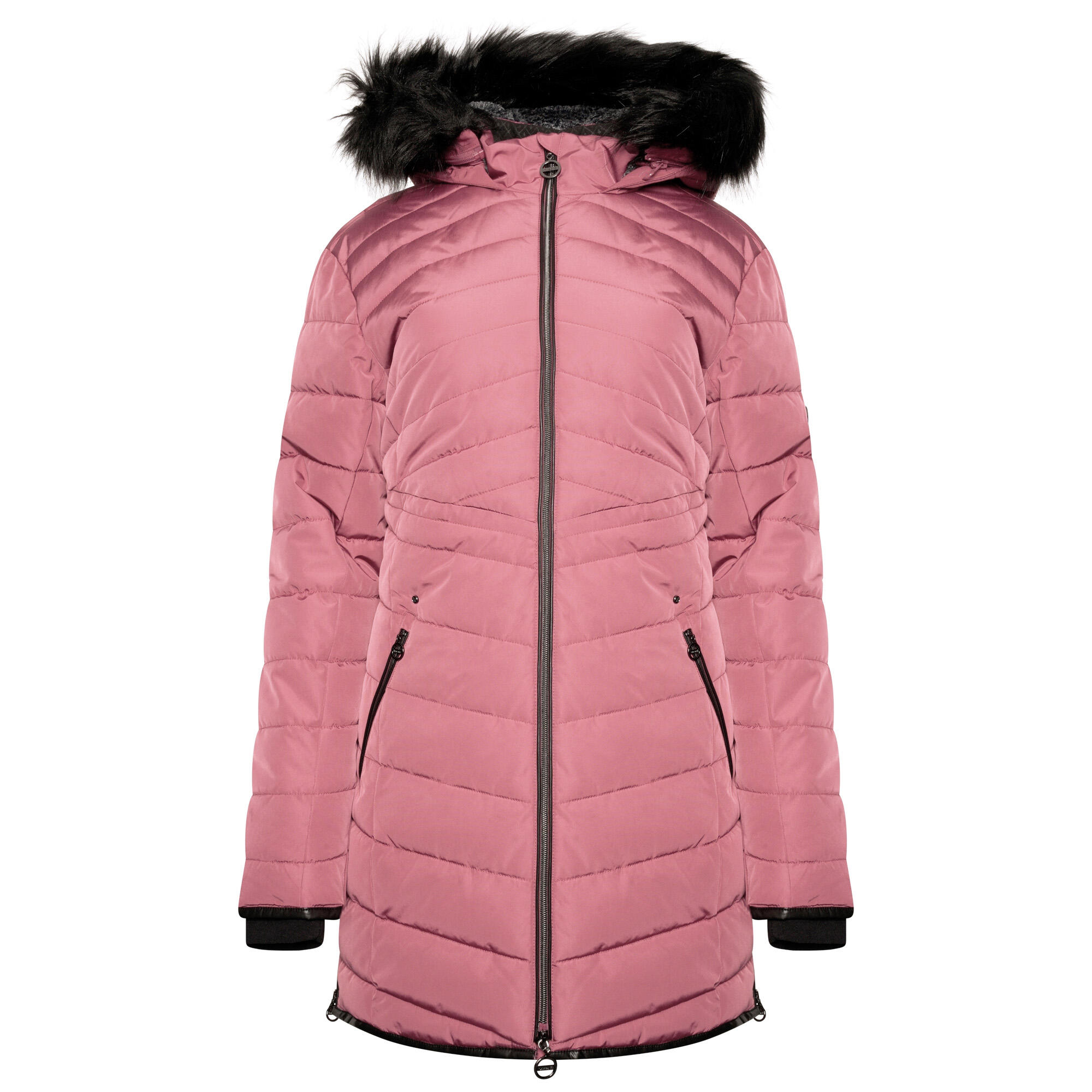 Womens/Ladies Striking III Long Length Padded Jacket (Mesa Rose) 1/4