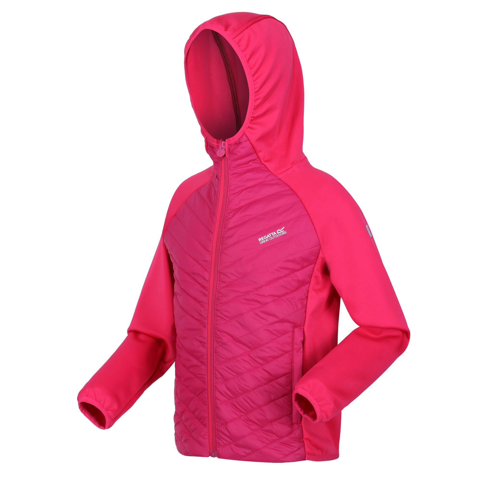 Childrens/Kids Kielder Hybrid VII Padded Jacket (Pink Potion/Berry Pink) 3/5