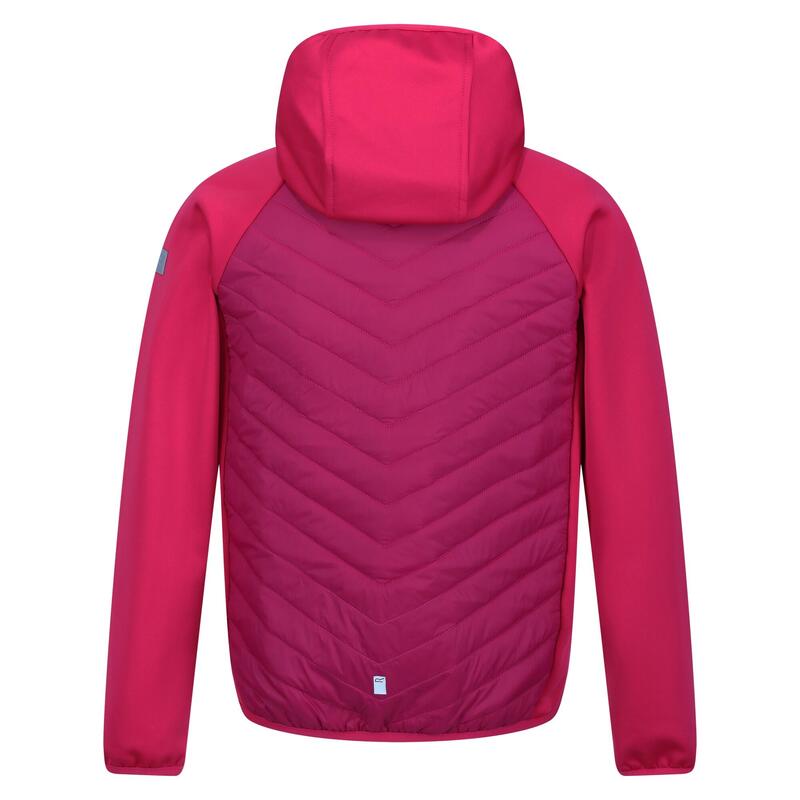 Veste matelassée KIELDER HYBRID Enfant (Rose fluo / Rose foncé)