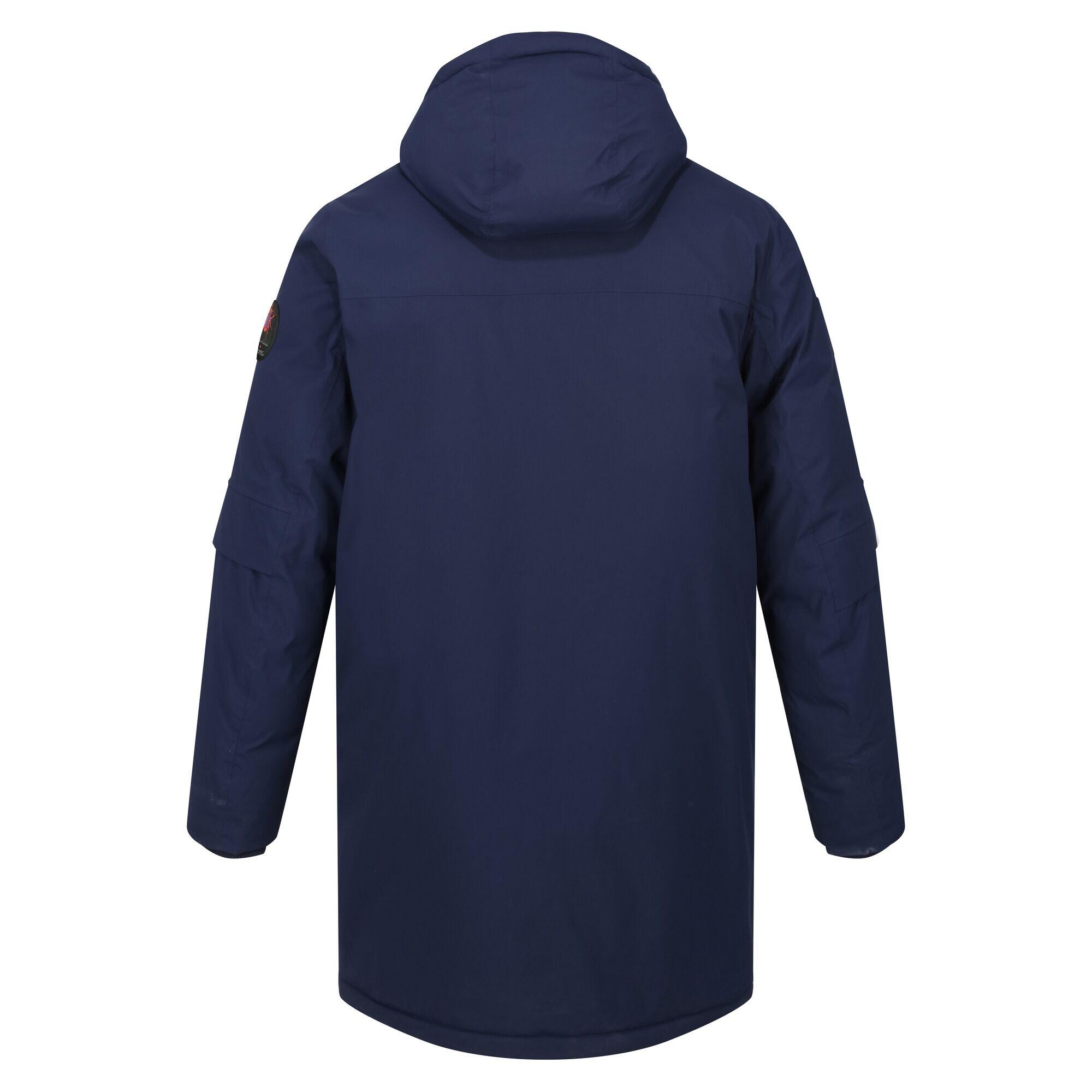 Giacca Impermeabile Lungo Imbottita Uomo Regatta Christian Lacroix Blu Navy 2/5