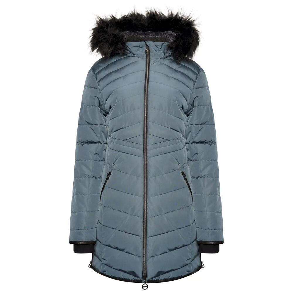 DARE 2B Womens/Ladies Striking III Long Length Padded Jacket (Orion Grey)