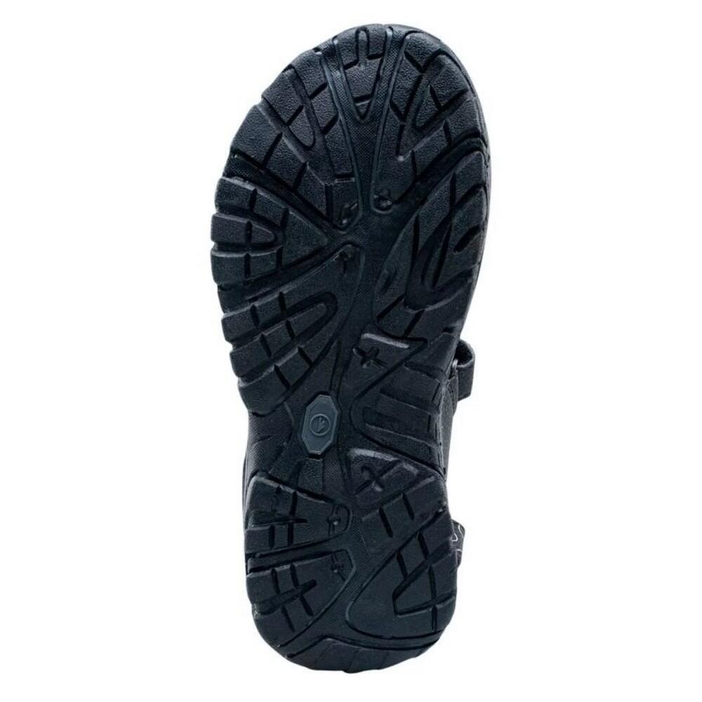 Childrens/Kids Menar Sandals (Black/Dark Grey/Lime) 4/4