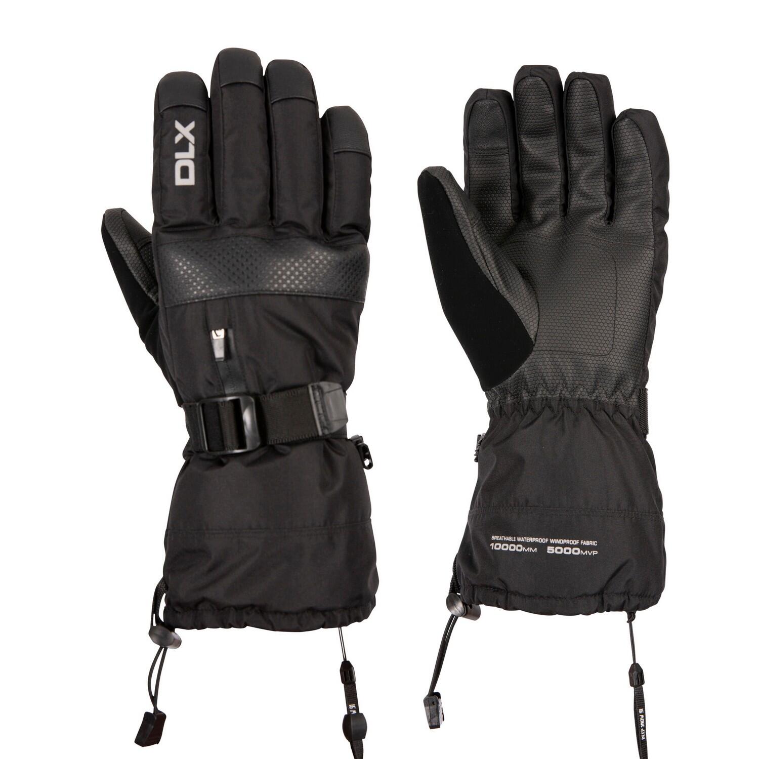 Adulto Unisex DLX Guanti Da Sci Trespass Lindley Nero 2/4