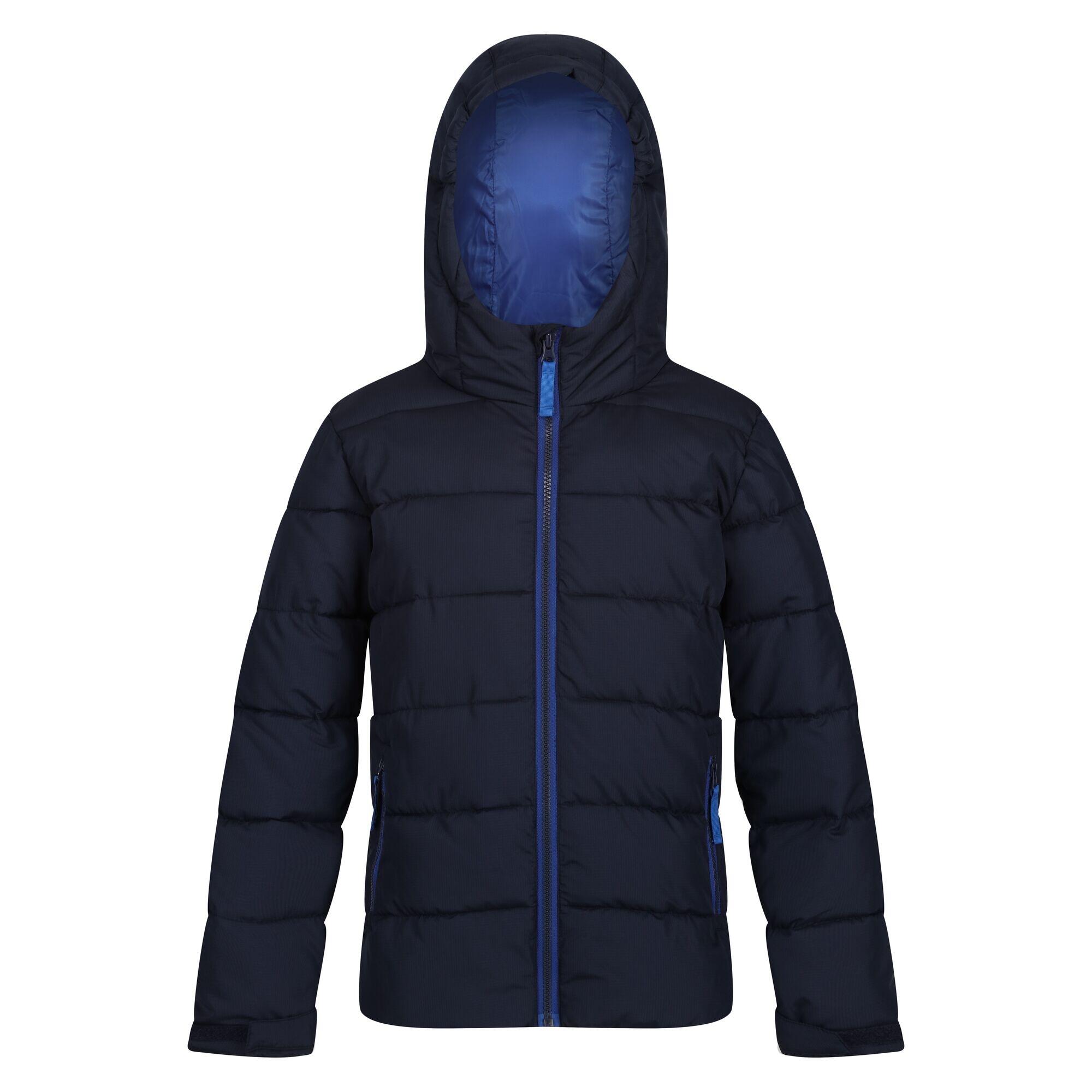 Children's quilted jacket (Navy blue / Royal blue)