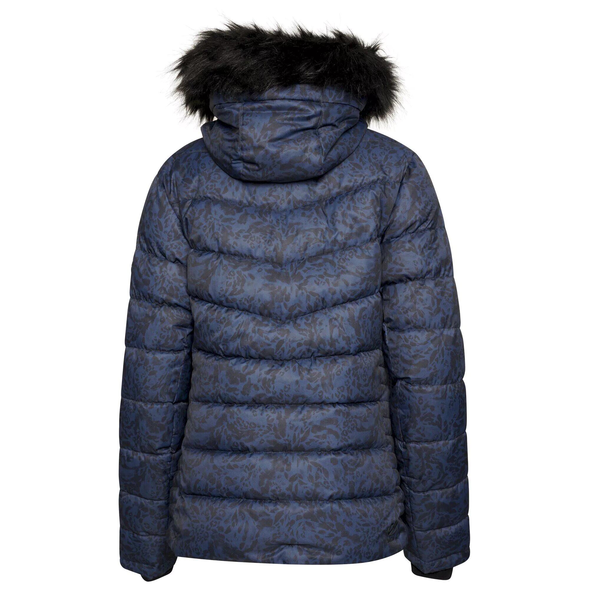 Womens/Ladies Glamorize III Leopard Print Padded Ski Jacket (Moonlight Denim) 2/5