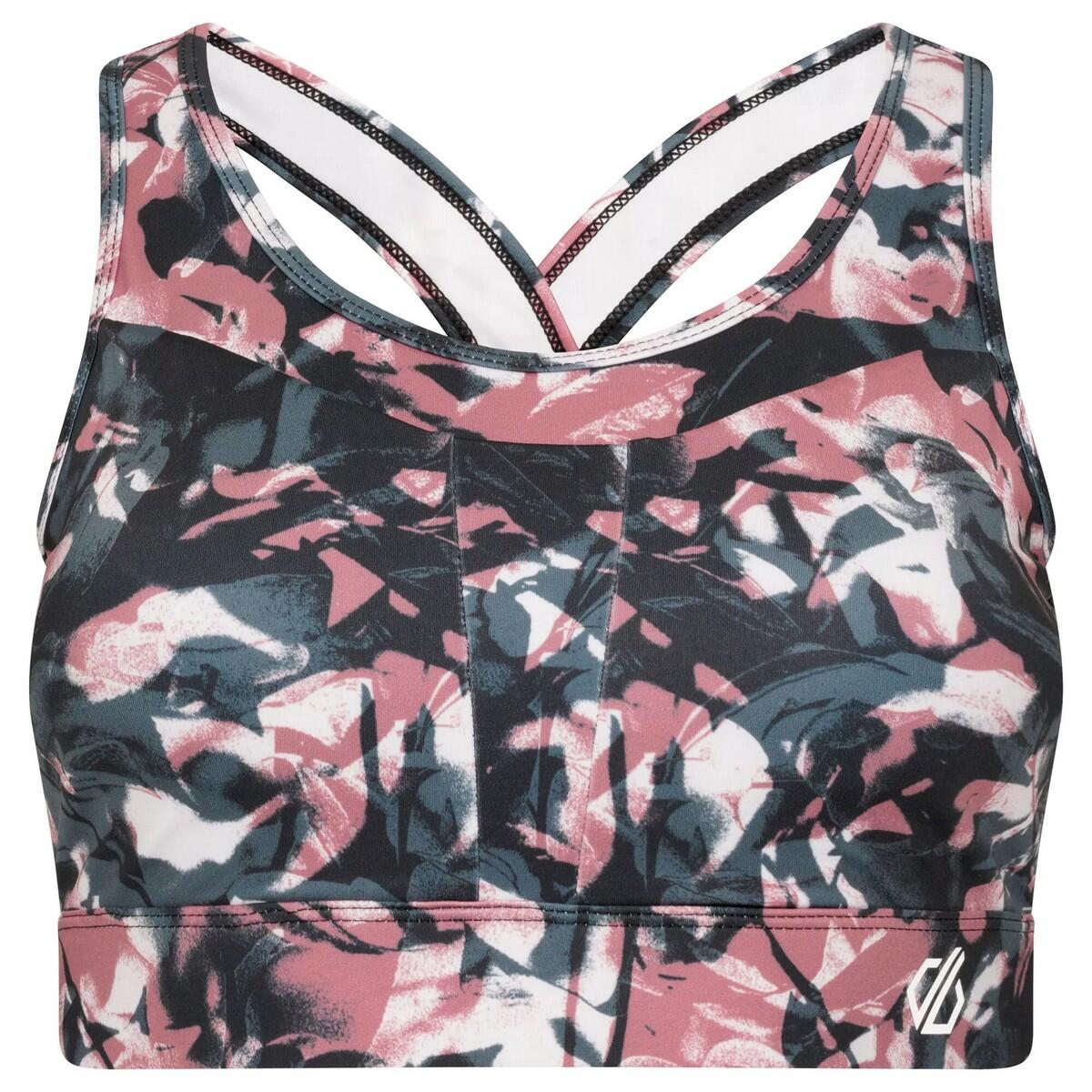 Womens/Ladies Mantra Laura Whitmore Floral Recycled Sports Bra (Mesa Rose) 1/5