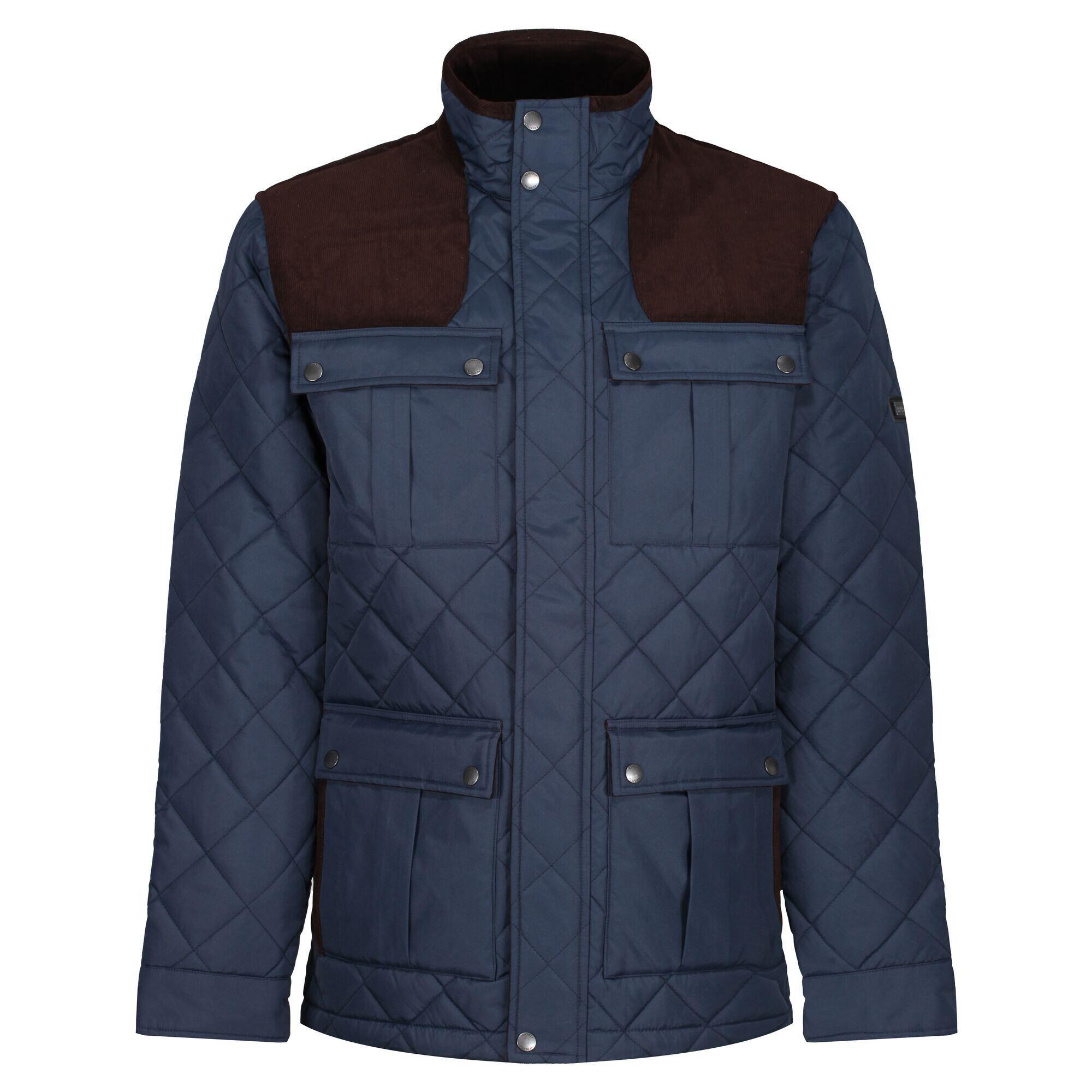 REGATTA Mens Padbury Quilted Jacket (Navy)