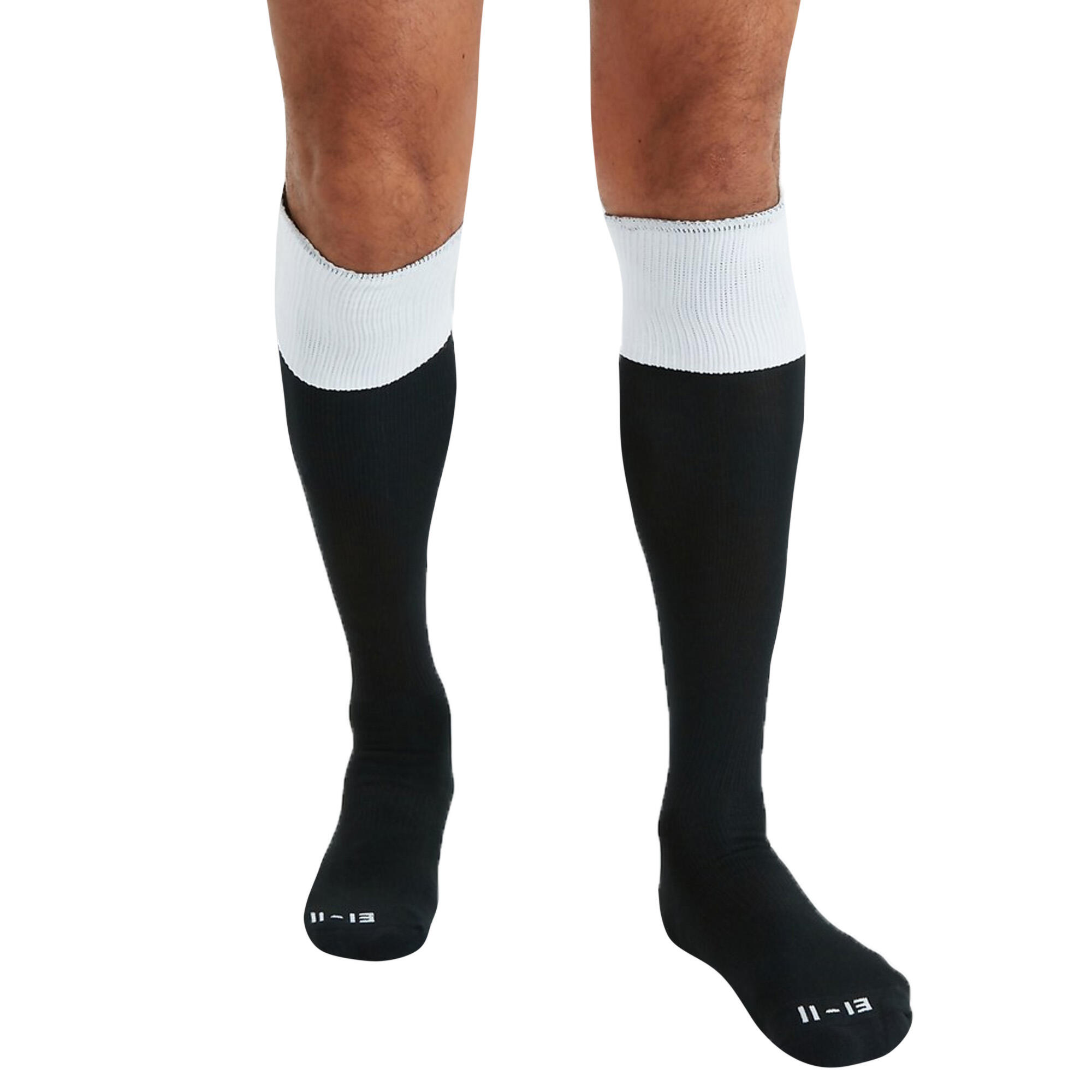 Mens Team Rugby Socks (Black/White) 1/3