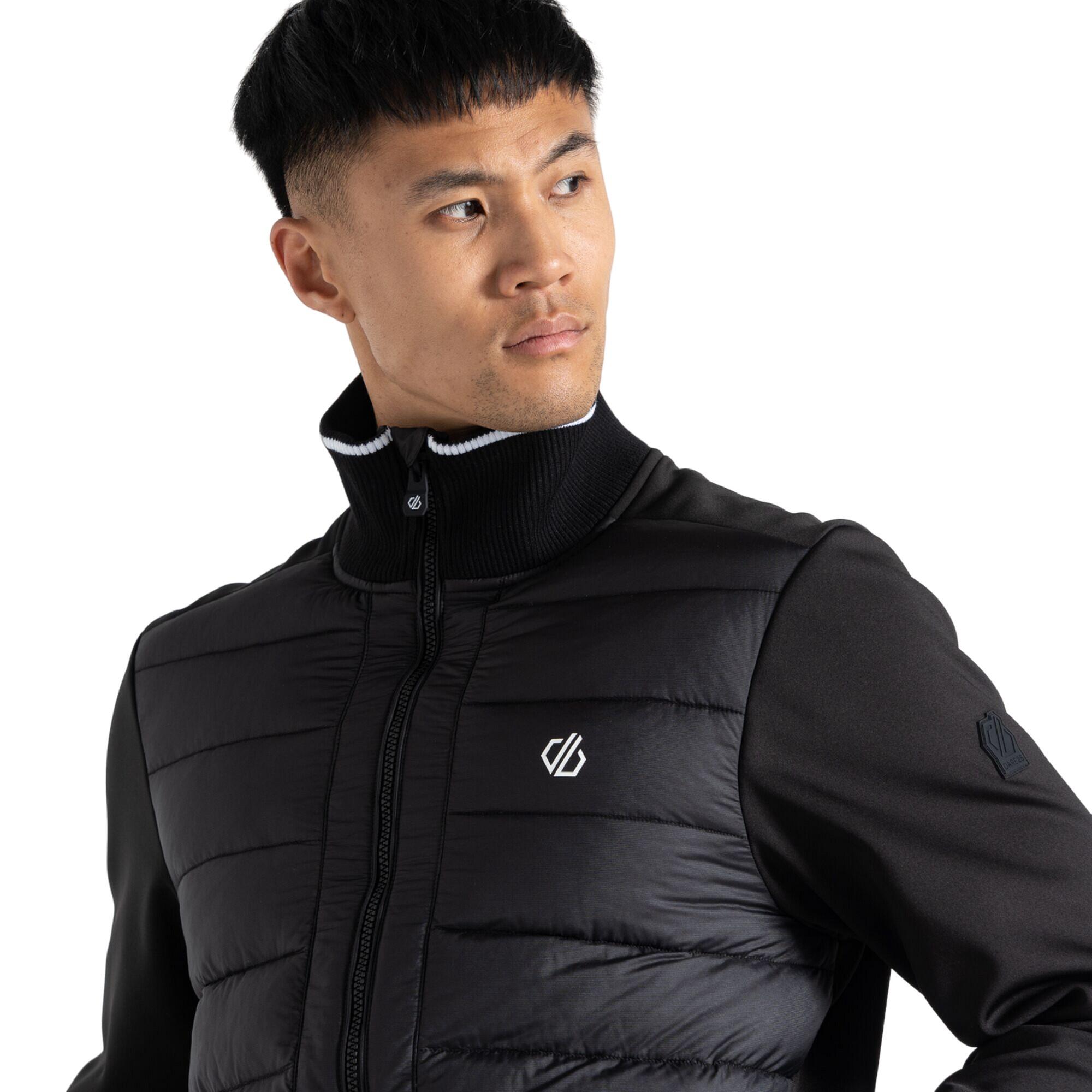 Mens Frost Quilted Hybrid Jacket (Black) 4/5