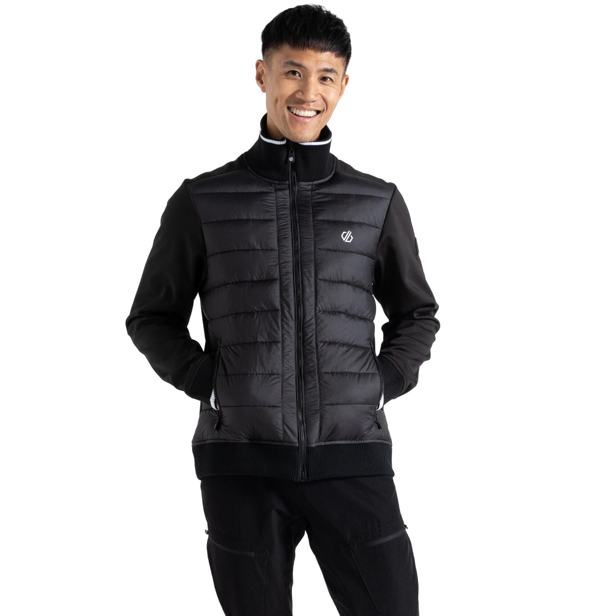 Mens Frost Quilted Hybrid Jacket (Black) 1/5