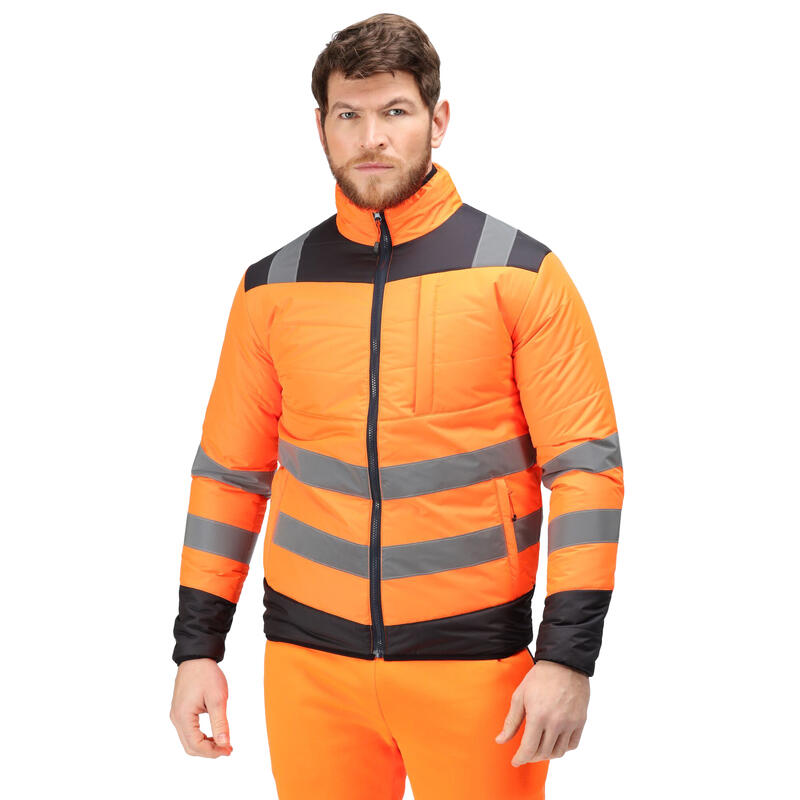 Haut thermique Homme (Orange / Bleu marine)