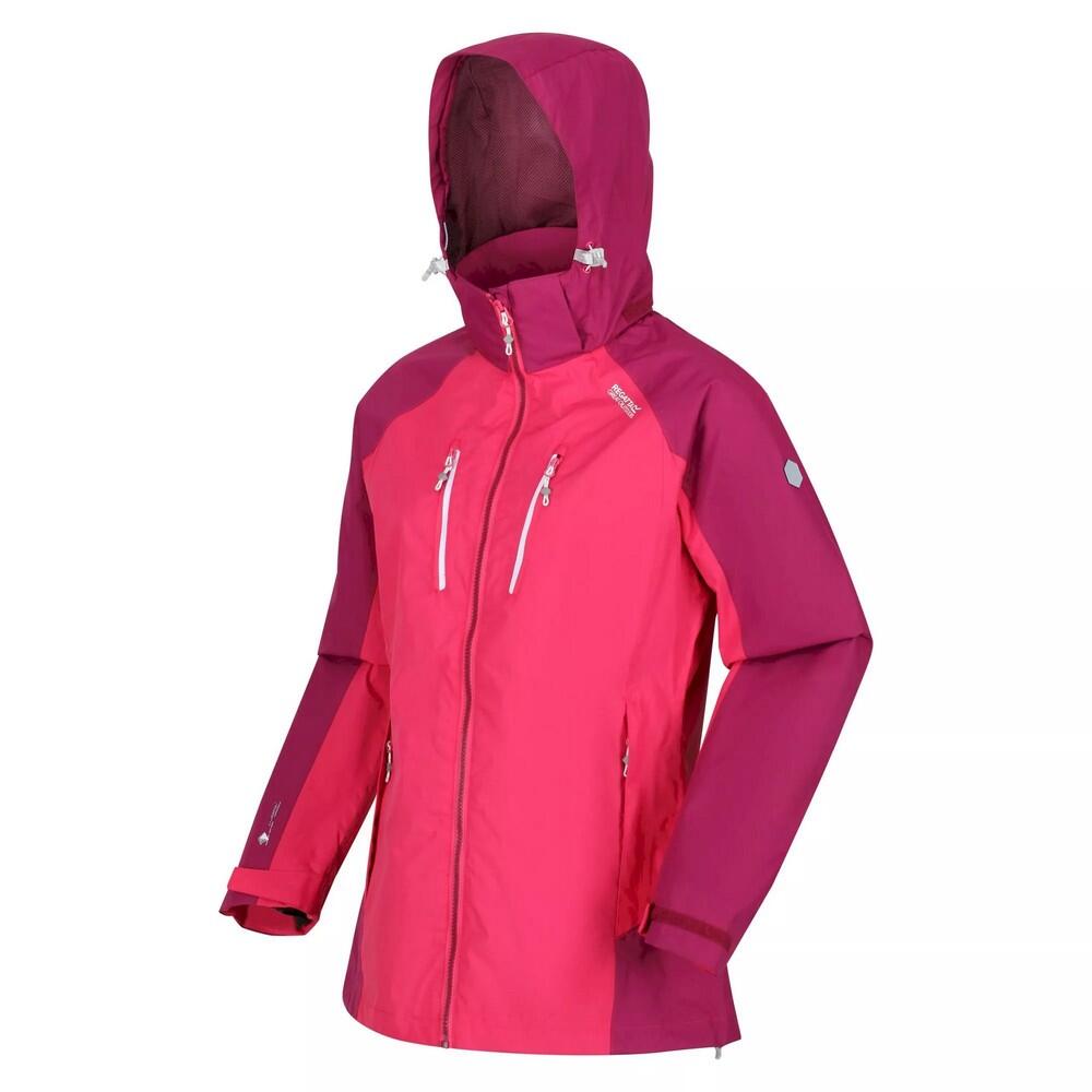 Womens/Ladies Calderdale IV Waterproof Jacket (Rethink Pink/Wild Plum) 3/5