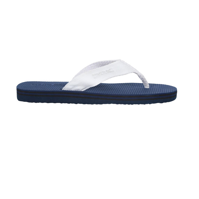 Heren Rico Teenslippers (Marine / Wit)