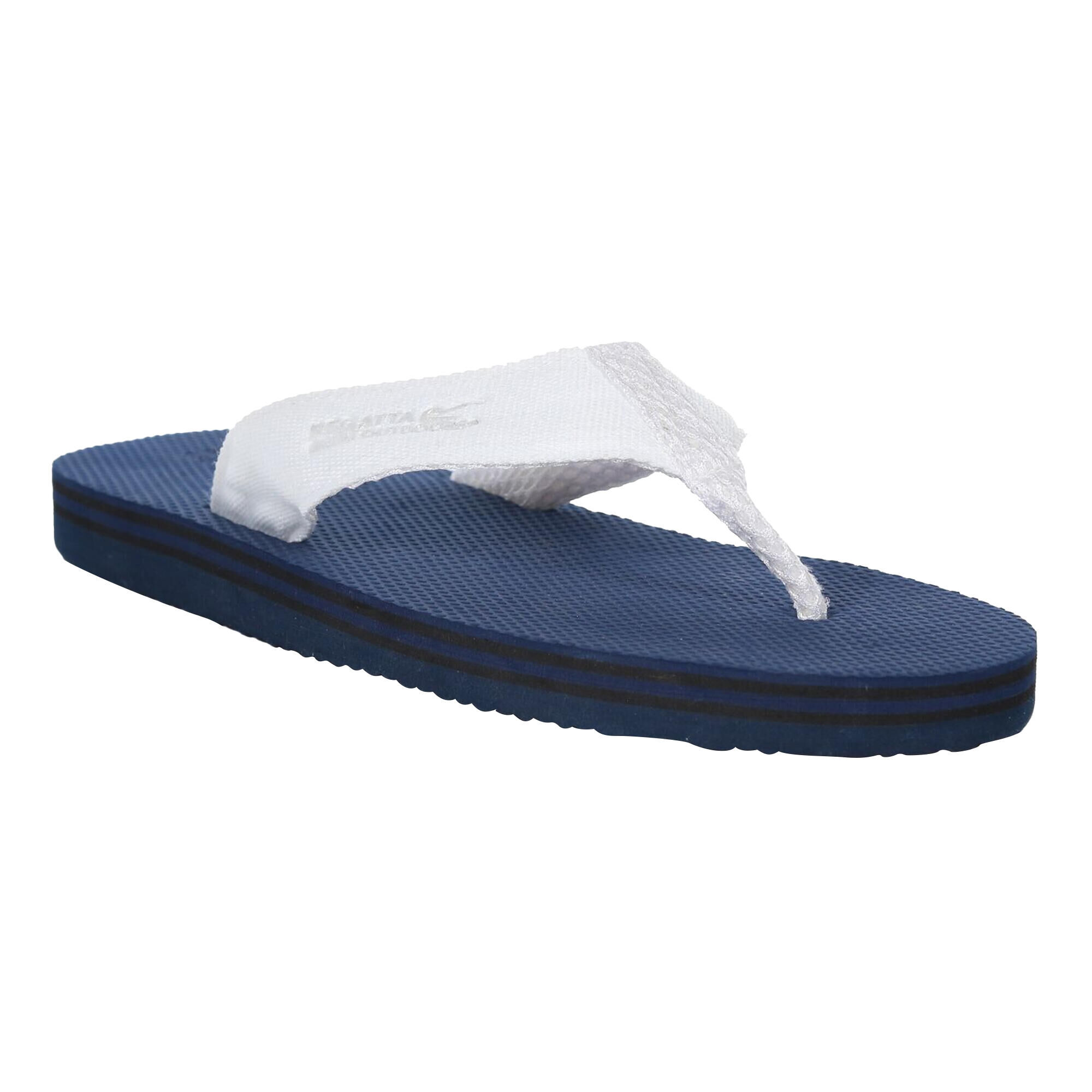 REGATTA Mens Rico Flip Flops (Navy/White)