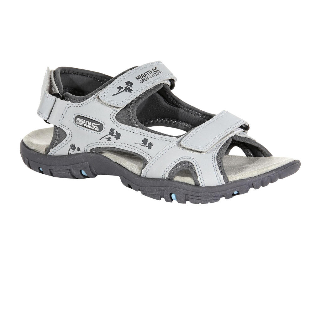 Womens/Ladies Haris Sandals (Light Steel/Granite)