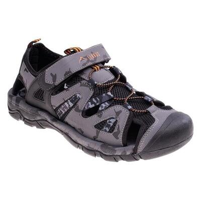 Heren lomero sandalen (grijs/zwart/oranje)