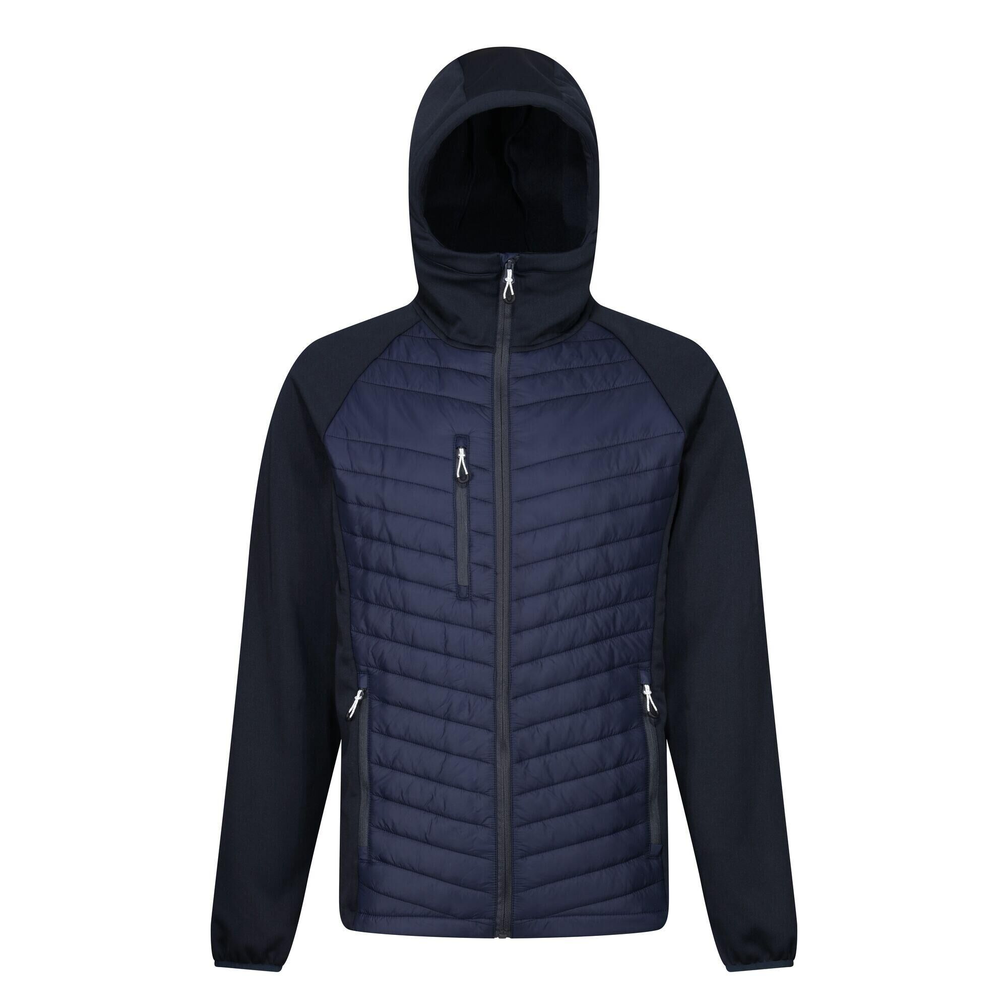 REGATTA Mens Navigate Quilted Hybrid Jacket (Navy/Seal Grey)