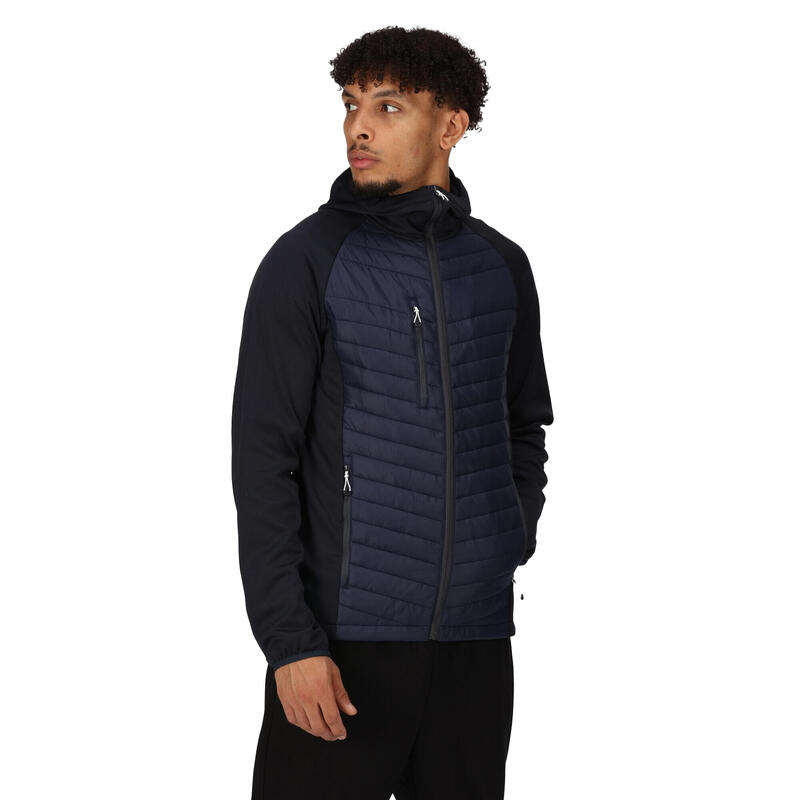 "Navigate" Hybridjacke für Herren Marineblau/Mittelgrau