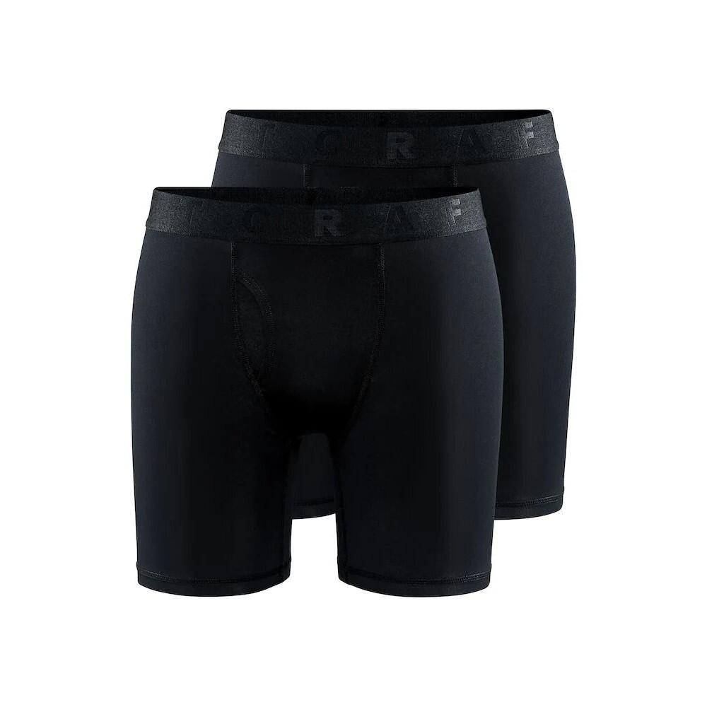 CRAFT Mens Core Dry Boxer Shorts (Pack of 2) (Black)