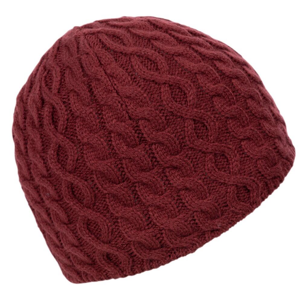 Kendra Beanie Strickmütze Damen dunkele Kirsche 2/5