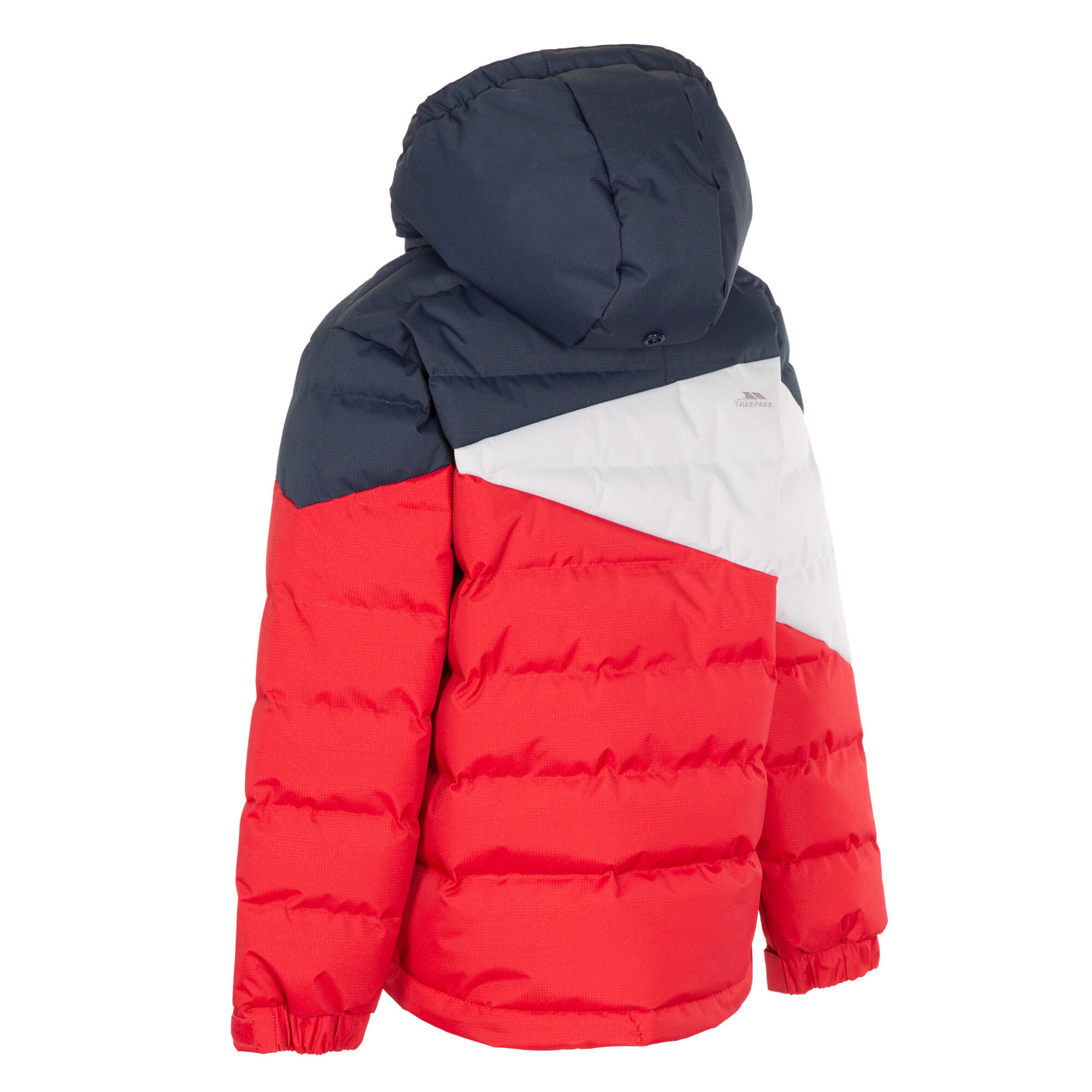 Childrens/Kids Layout Padded Jacket (Red) 2/4