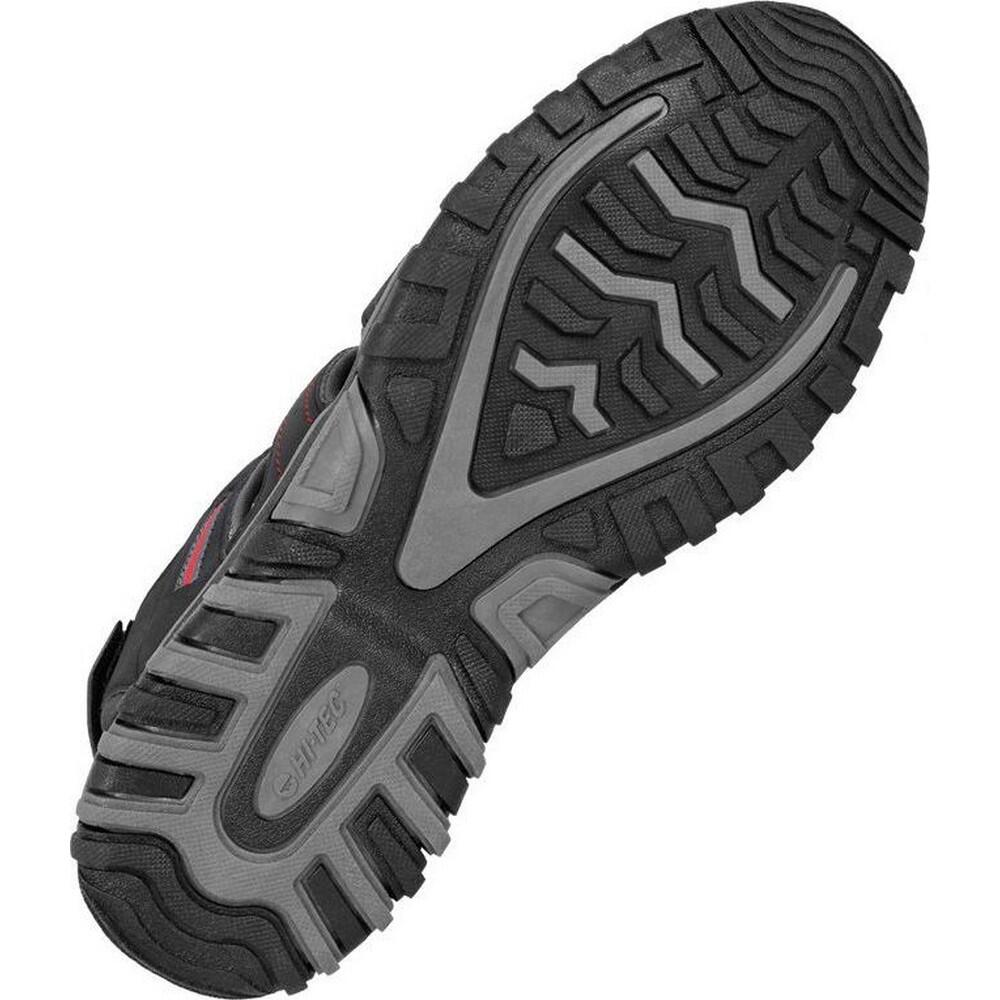 Sandalen "Tiore", Logo Herren Schwarz/Dunkelgrau/Rot 3/4
