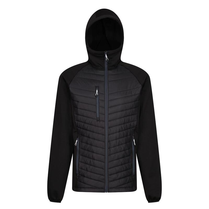 "Navigate" Hybridjacke für Herren Schwarz/Mittelgrau