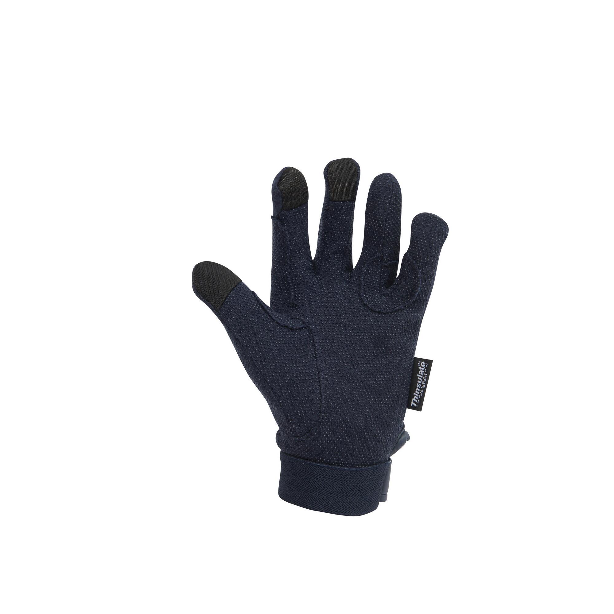 Unisex Thinsulate Winter Track Riding Gloves (Navy) 2/4