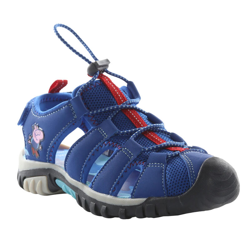 Sandales Enfant (Bleu vif / Rouge)