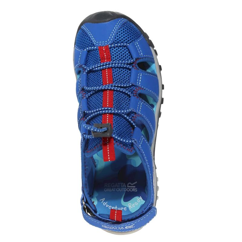 Sandales Enfant (Bleu vif / Rouge)