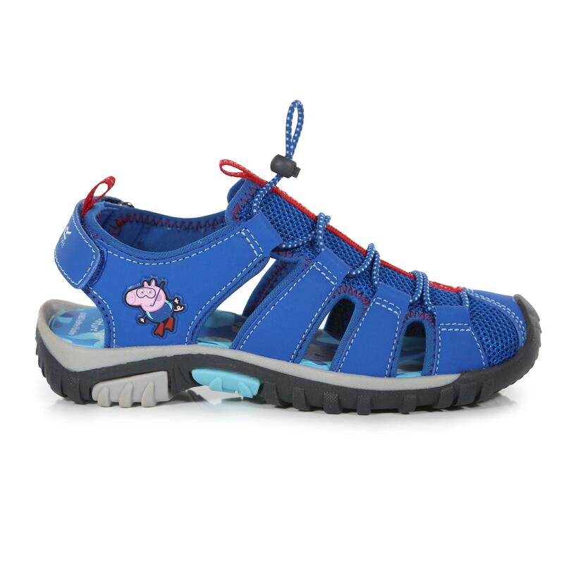 Sandales Enfant (Bleu vif / Rouge)