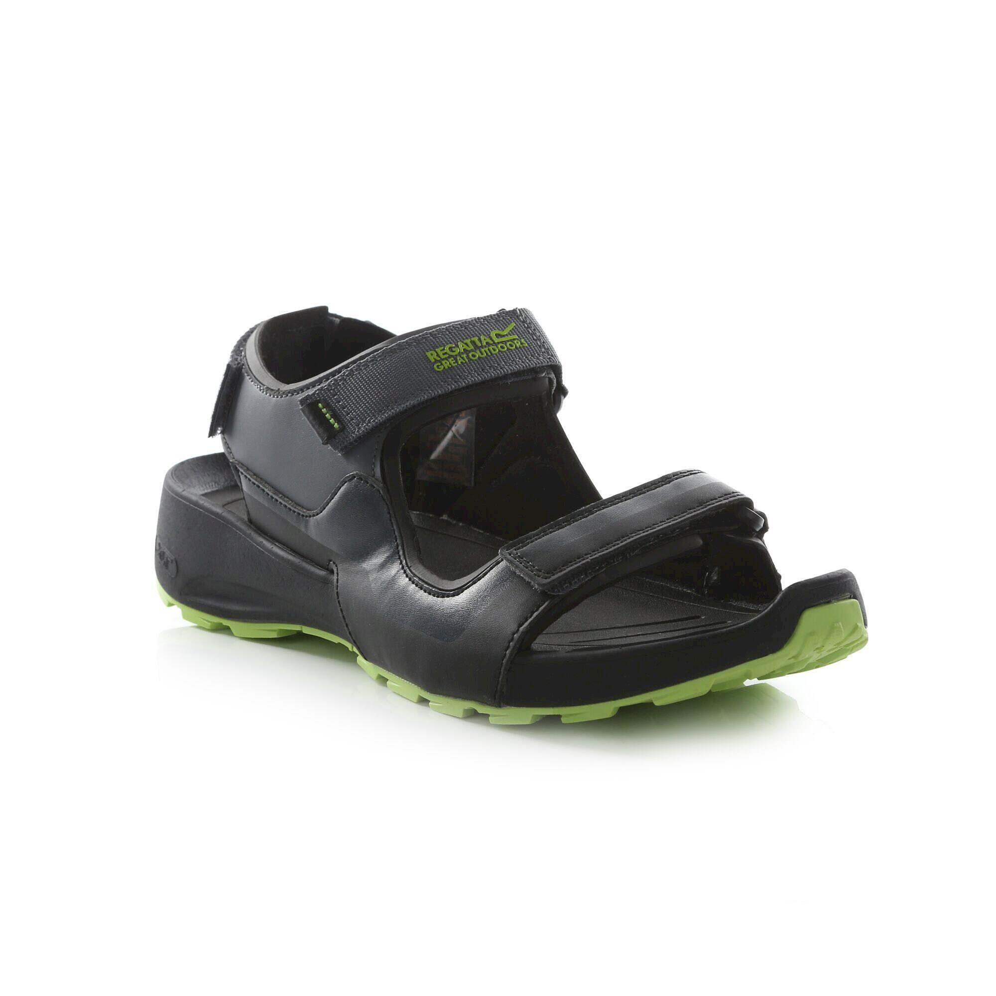 SAMARIS Men's Sandals (Black / Light green)