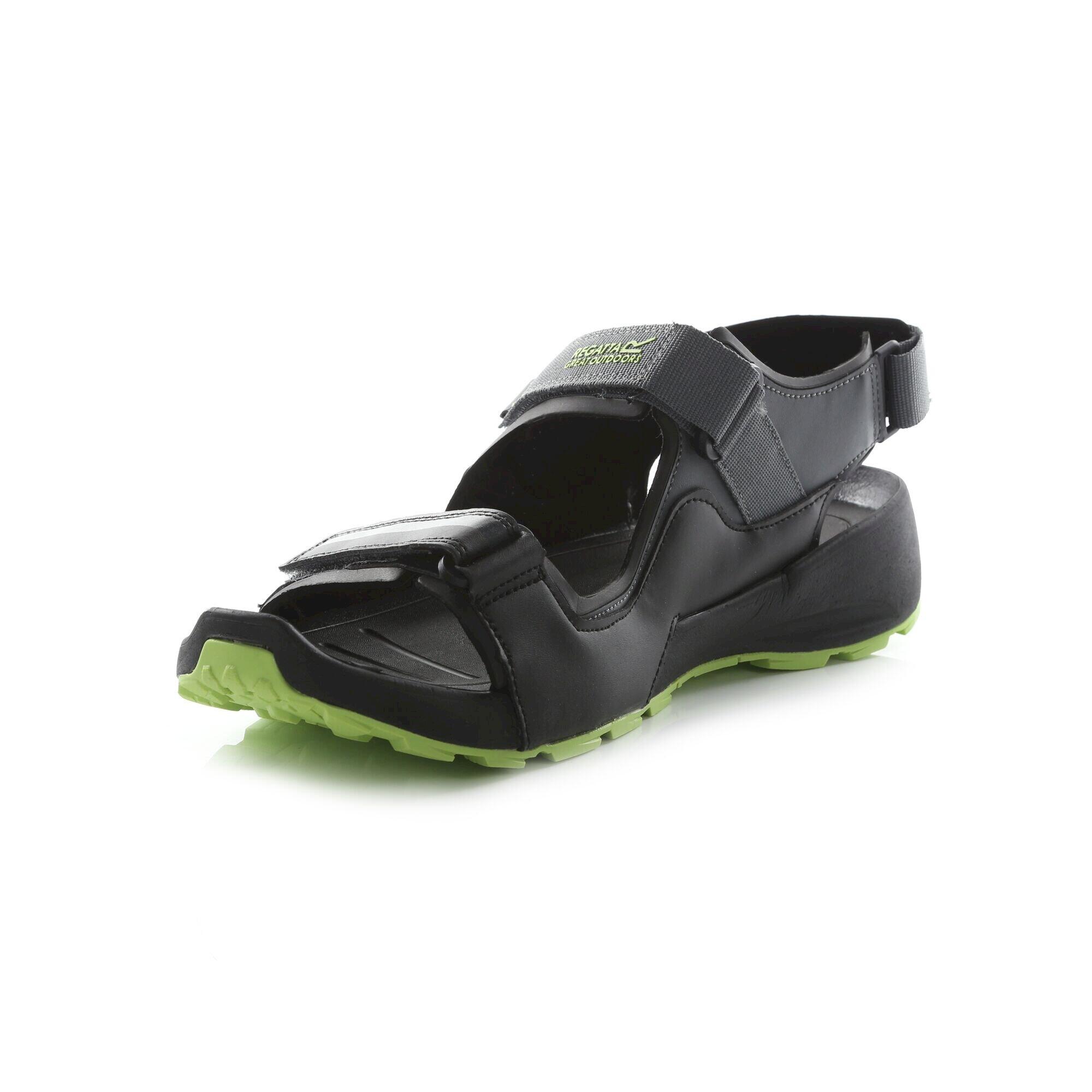 SAMARIS Men's Sandals (Black / Light green)