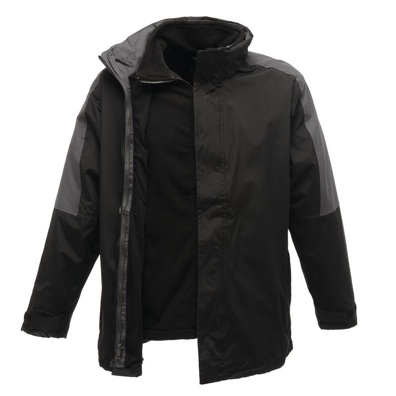 Defender III 3in1 Jacke, wasserdicht, winddicht Herren Schwarz/Dunkelgrau