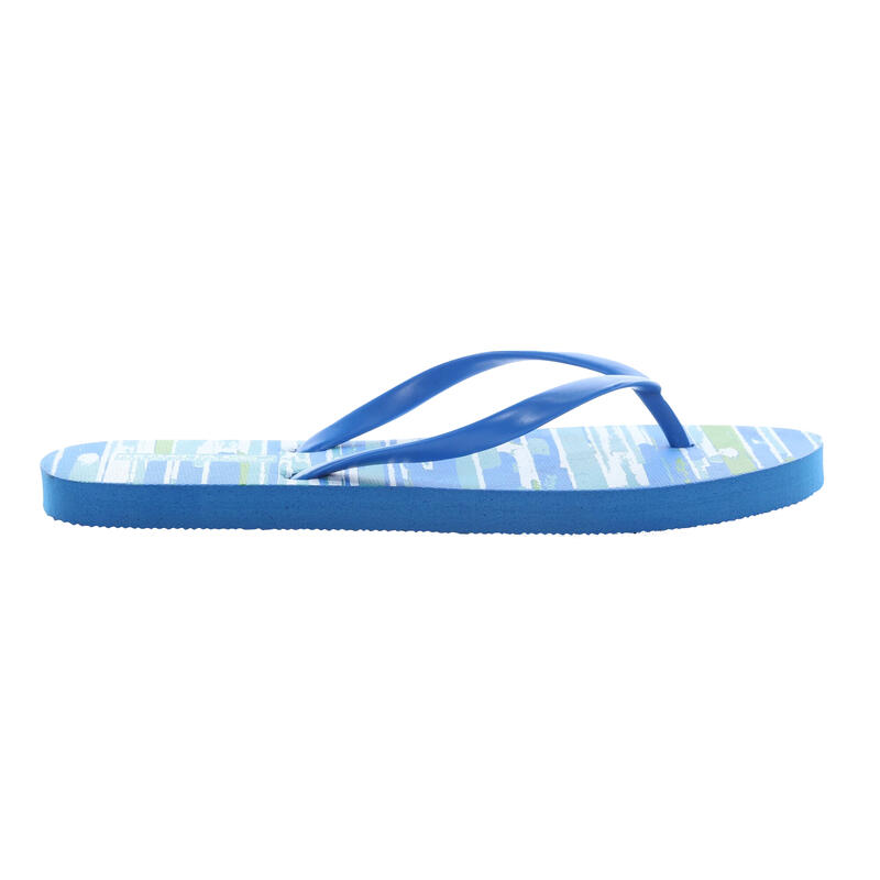 Dames Bali Brush Stroke Flip Flops (Zeegezicht)