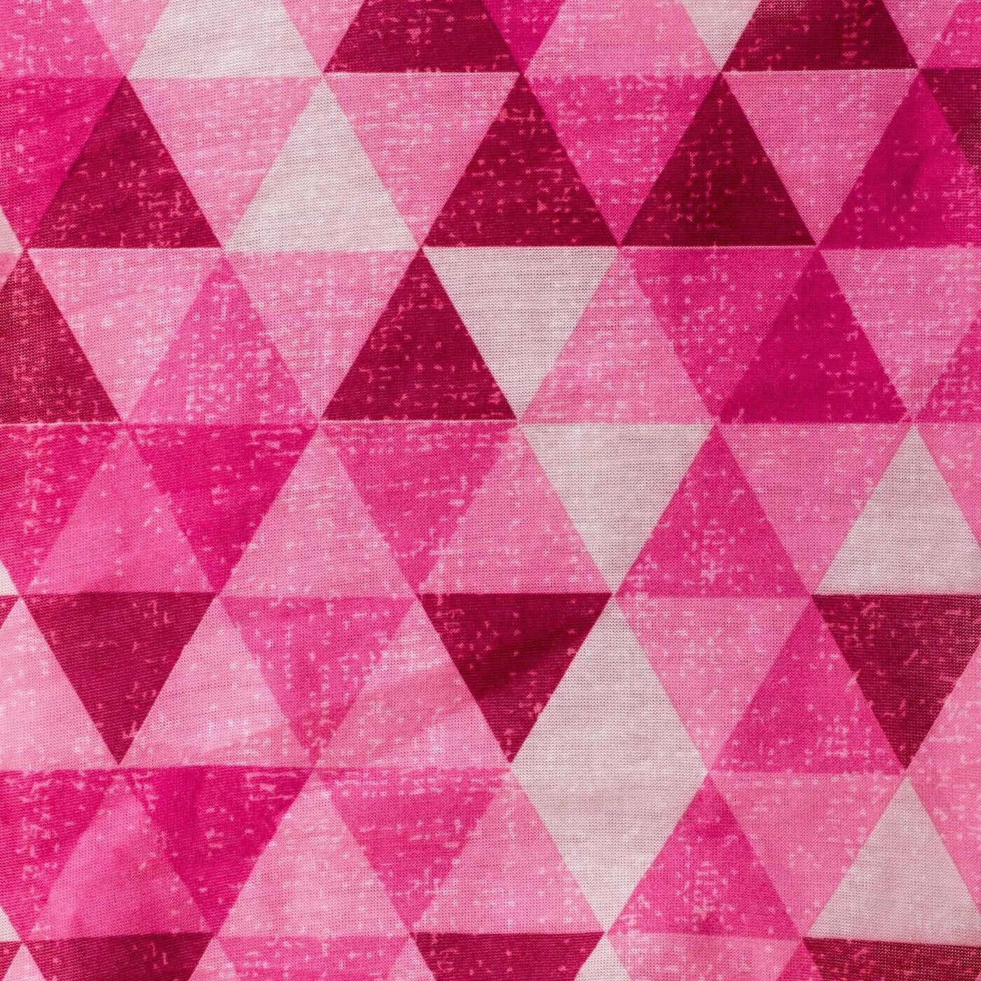 Halswarmer Rine Rusty Triangles voor volwassenen (Sangria Roze/Wit) 2/3