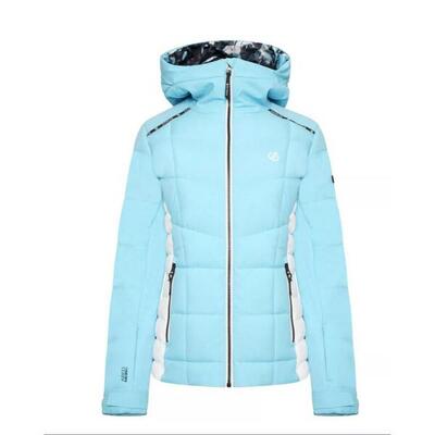 Dames expertise gewatteerde ski jas (rivier blauw)
